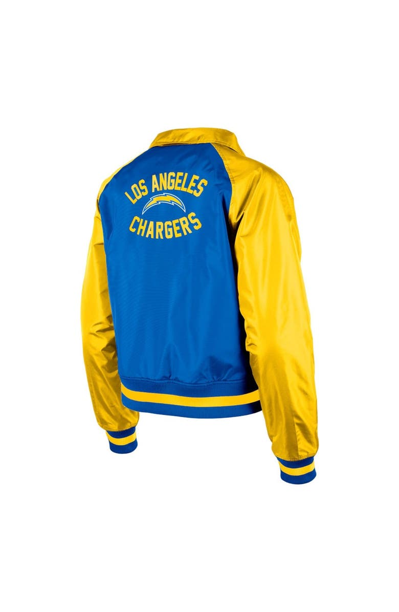 New Era Women's New Era Powder Blue Los Angeles Chargers Coaches Raglan Full-Snap Jacket, Alternate, color, Powder Blue