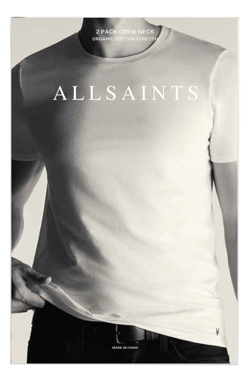 Allsaints 2-pack Crewneck T-shirts In Black