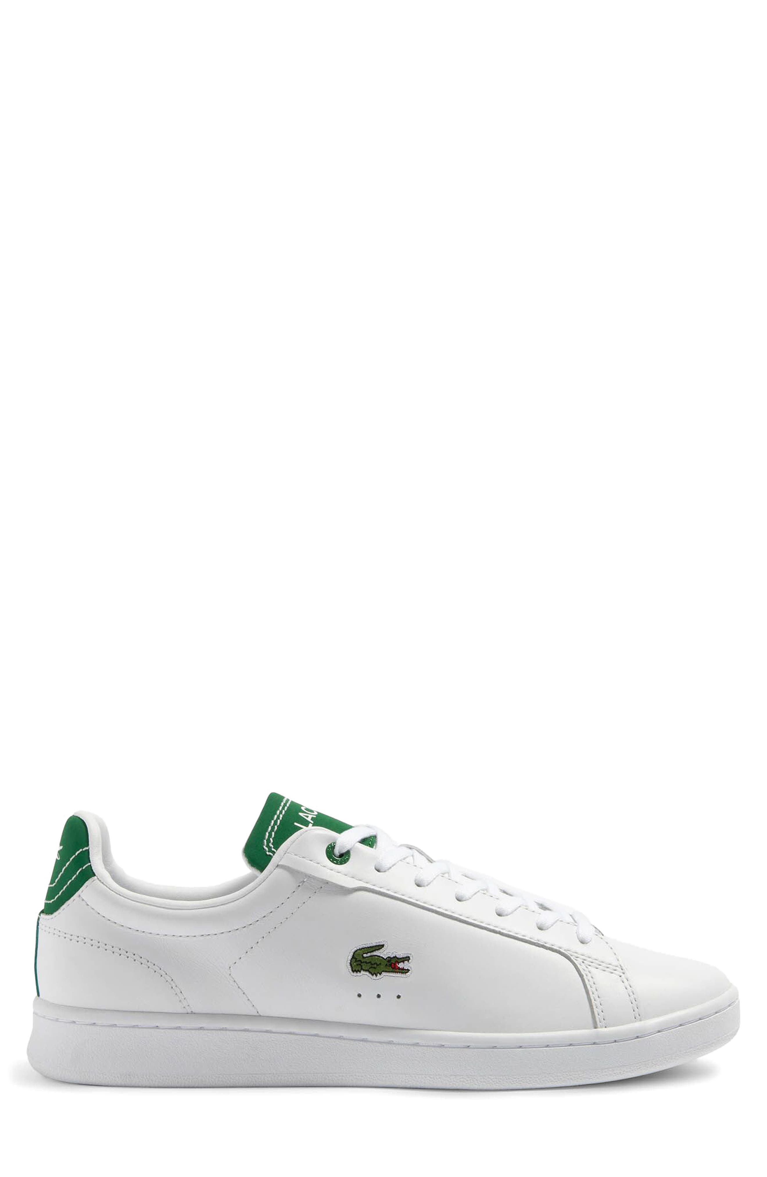 Lacoste Carnaby Pro Sneaker, Alternate, color, White/ Green