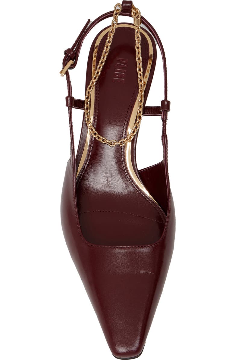 PAIGE Winnie Ankle Strap Pointed Toe Pump, Alternate, color, Cranberry