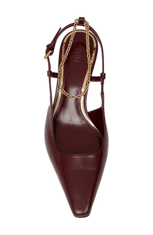 Paige Winnie Ankle Strap Pointed Toe Pump In Brown