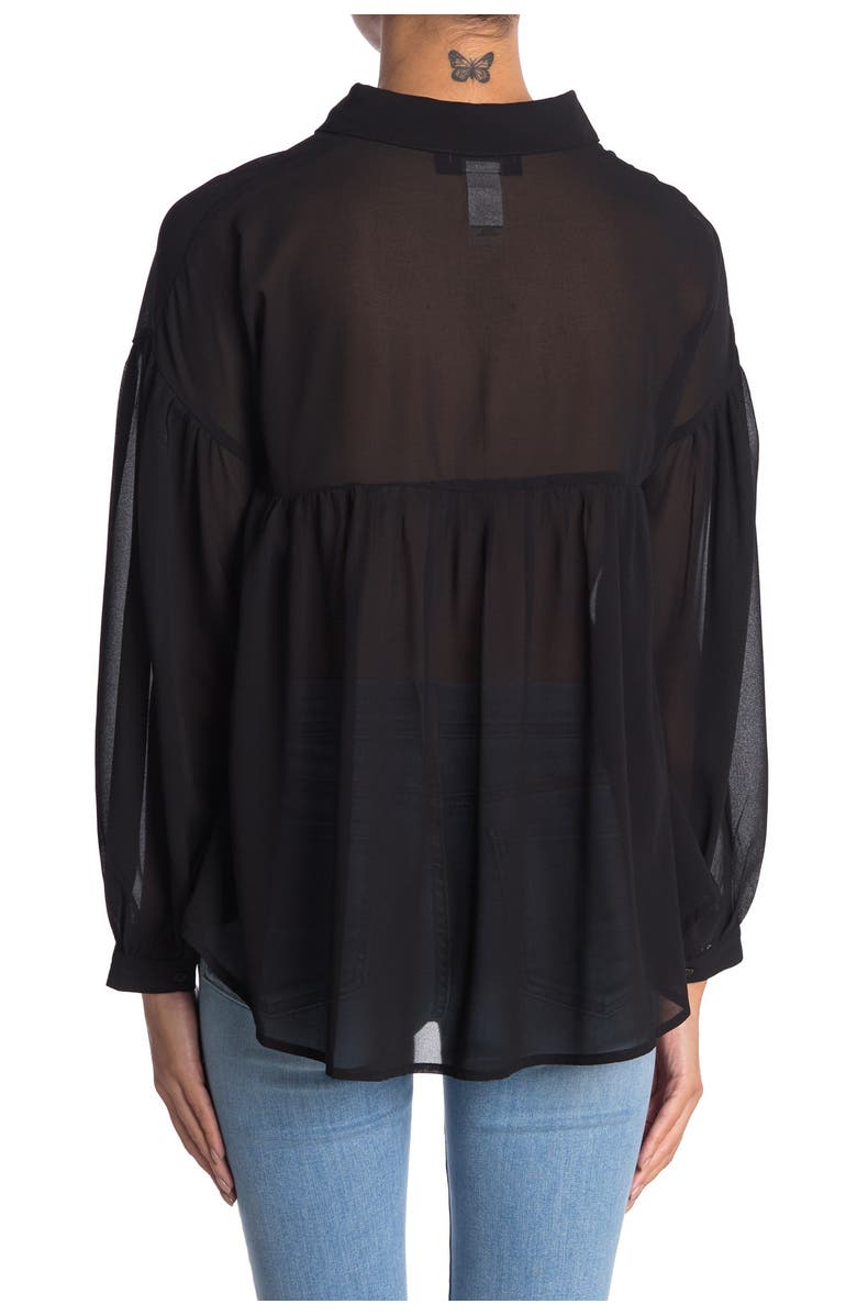Know One Cares Chiffon High/Low Blouse, Alternate, color,
