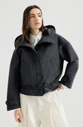 Brunello Cucinelli Taffeta outerwear jacket with monili