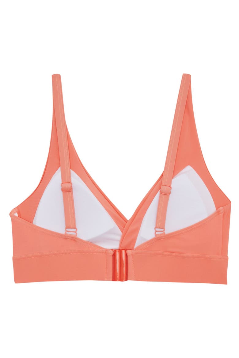 Paloma Plain Bikini Top, Alternate, color, Shell Pink