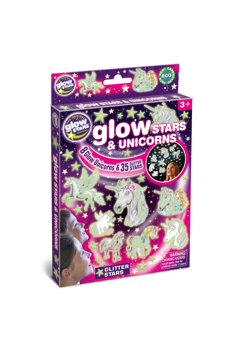The Original Glowstars Glowstars & Unicorns Selfadhesive Pads, Main, color, Multicolored