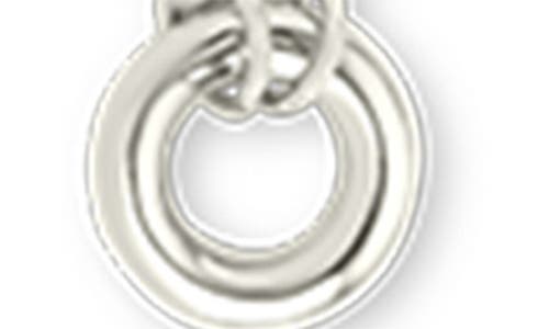 Sterling Forever Campbell Circle Pendant Necklace In Silver