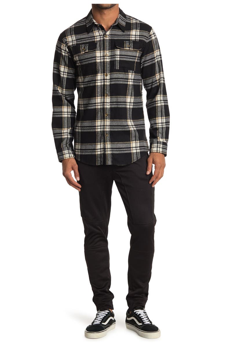 BURNSIDE Plaid Drawstring Pants, Main, color,