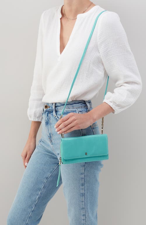 Hobo Rubie Leather Crossbody Bag In Blue