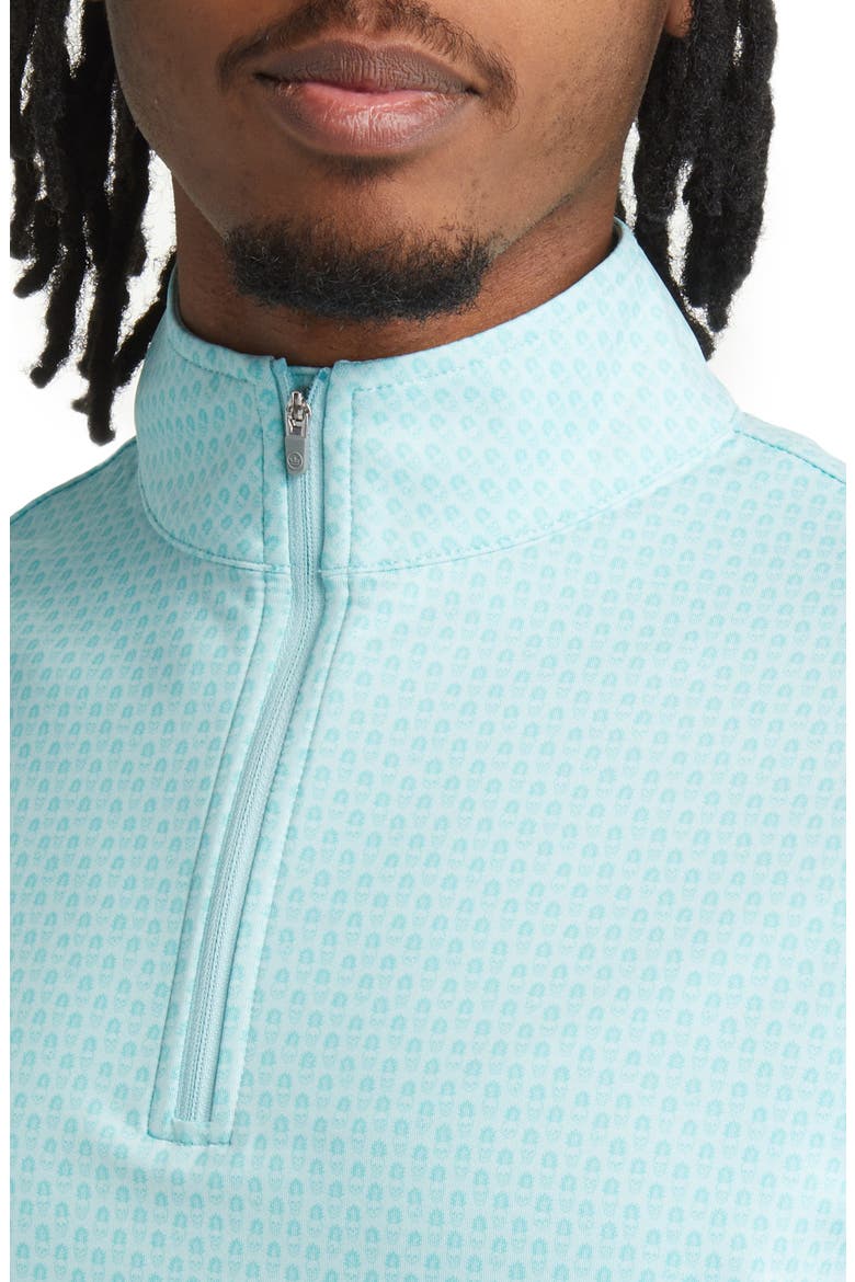 Perth Pina Skullada Performance Pullover, Alternate, color, CELESTE