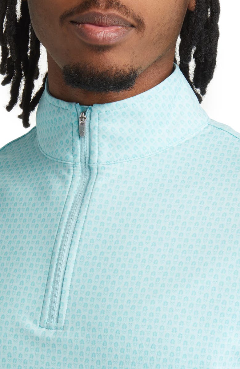 Peter Millar Perth Pina Skullada Performance Pullover, Alternate, color, Celeste