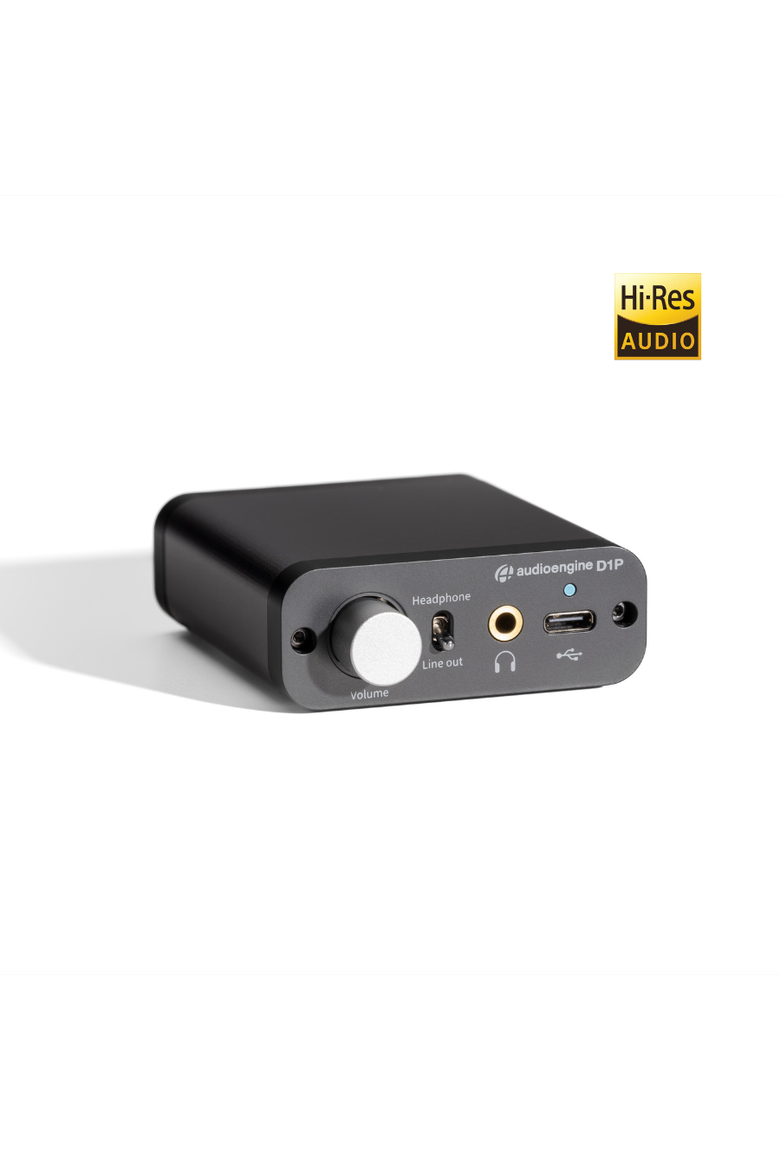 D1P 32 Bit Portable Headphone Amplifier & DAC, Main, color, Dark Grey