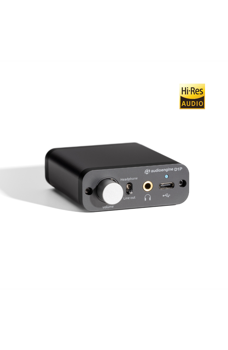 Audioengine D1P 32 Bit Portable Headphone Amplifier & DAC, Main, color, Dark Grey