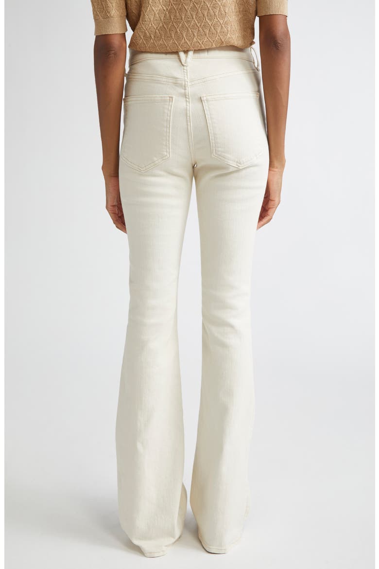 Beverly High Waist Skinny Flare Jeans, Alternate, color, ECRU