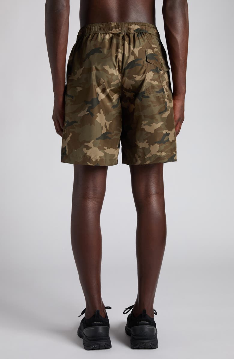 Moncler Boxer Mare Camouflage Swim Trunks, Alternate, color, Camouflage