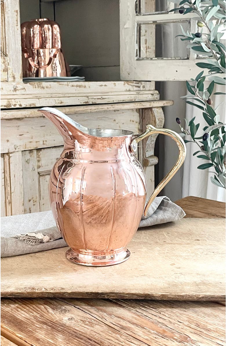 Coppermill Kitchen Vintage Inspired Copper Large Pitcher, Alternate, color,