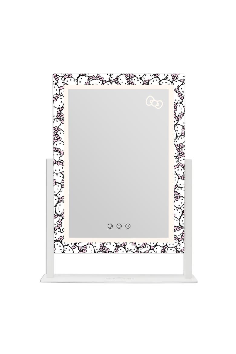 Hello Kitty Tri-Tone LED Makeup Mirror, Alternate, color, White