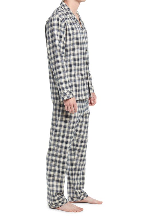 Majestic Hearthside Flannel Pajamas In Jet Stream