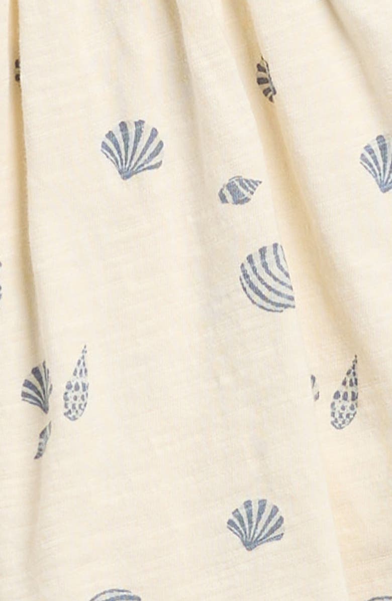 Rylee + Cru Mariposa Ruffle Cotton Dress with Bloomers, Alternate, color, Natural