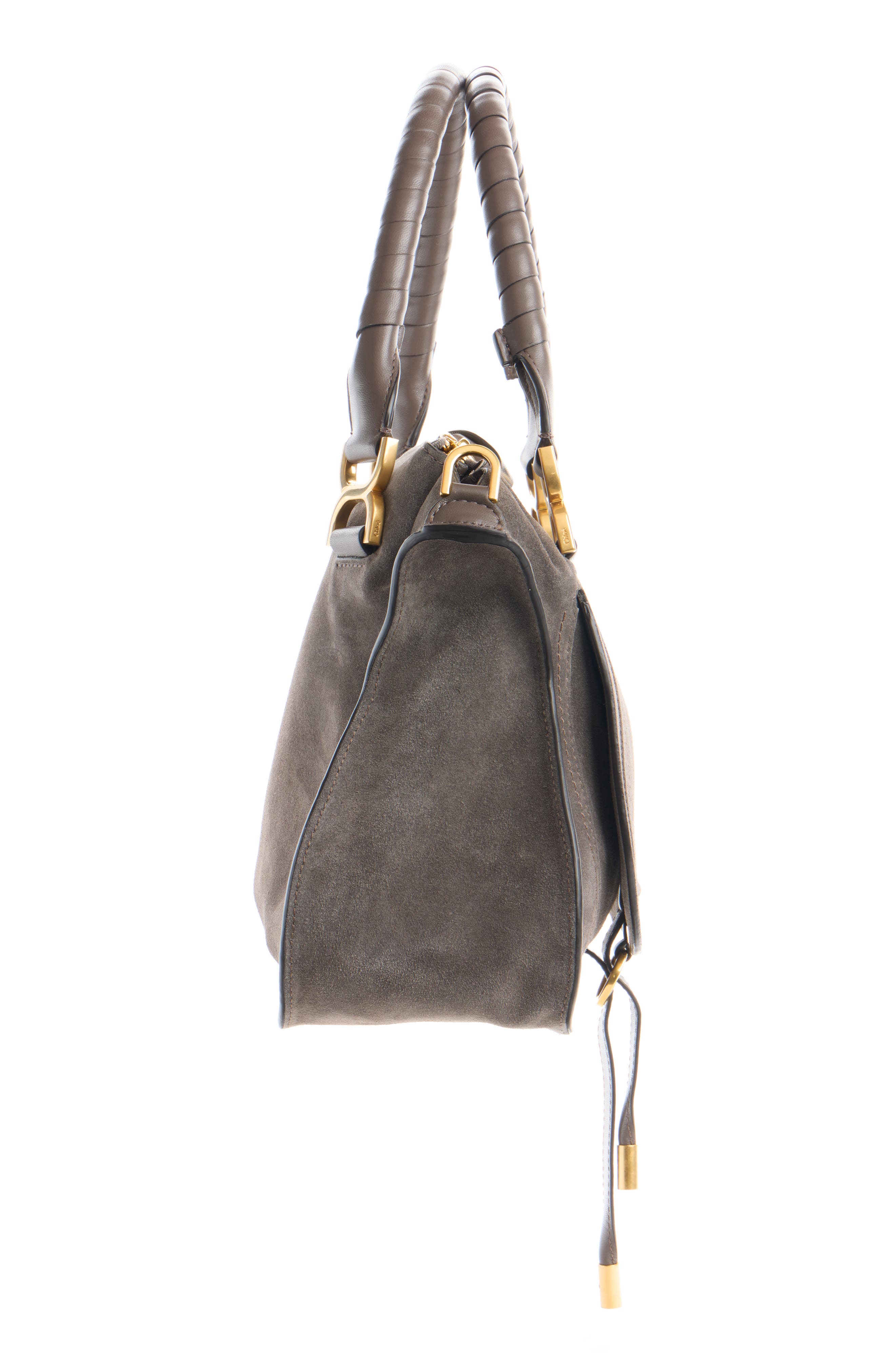 Marcie Leather Satchel, Alternate, color, NICKEL GREY