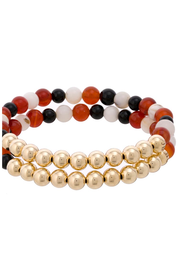 N4 Body Healing Set of 2 Healer's Bracelets, Alternate, color, YELLOW GOLD