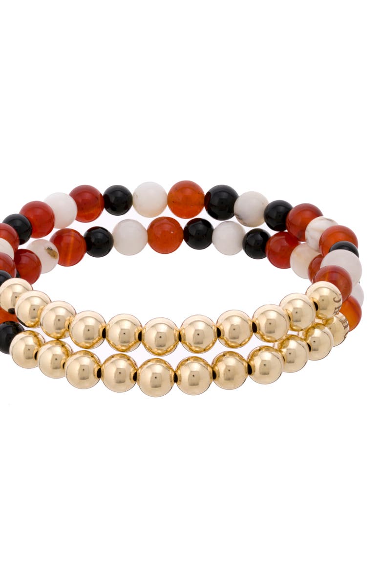 The Healer’s Collection N4 Body Healing Set of 2 Healer's Bracelets, Alternate, color, Yellow Gold