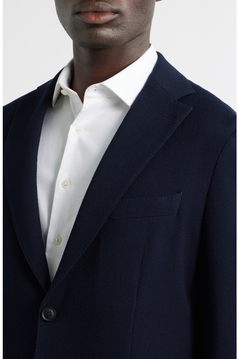 Hanry Slim Fit Navy Stretch Wool & Cotton Sport Coat, Alternate, color, DARK BLUE