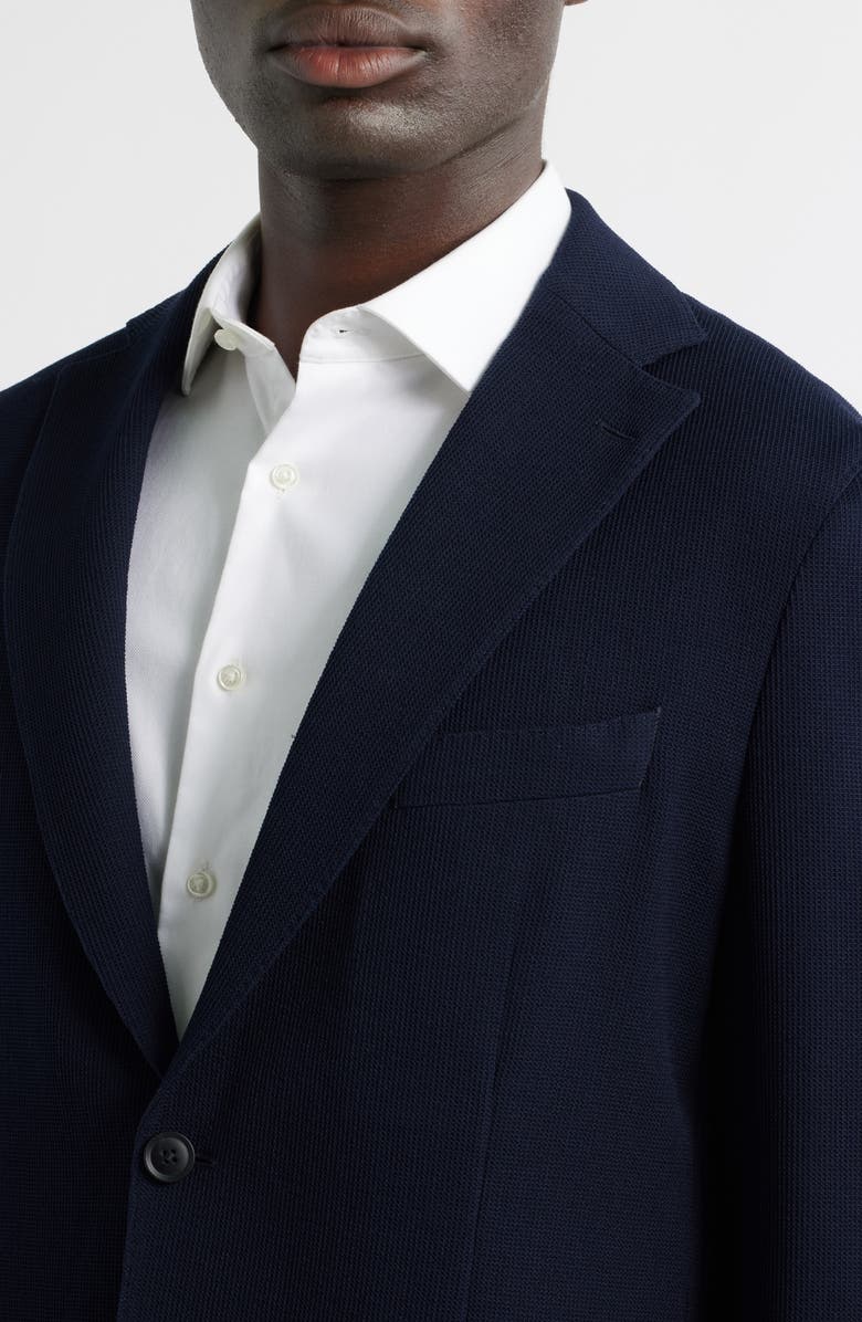 BOSS Hanry Slim Fit Navy Stretch Wool & Cotton Sport Coat, Alternate, color, Dark Blue