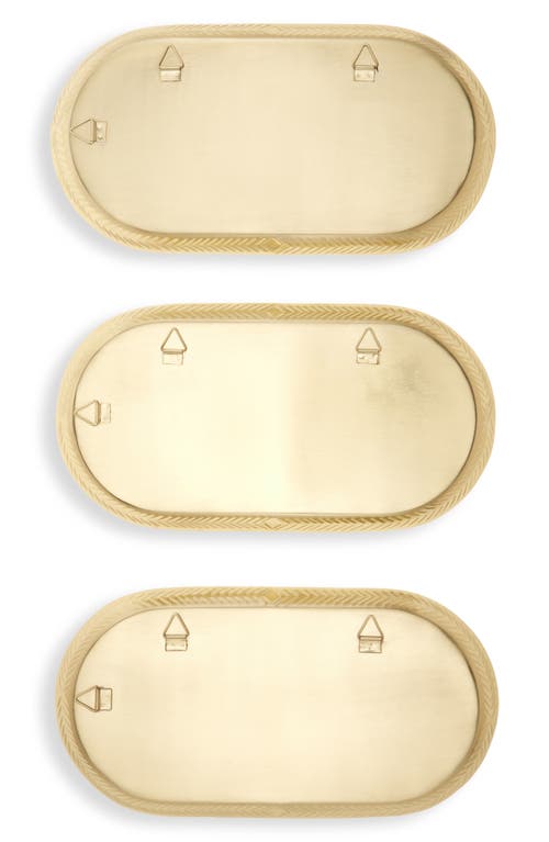Next Set Of 3 Decorative Mini Mirrors In Gold