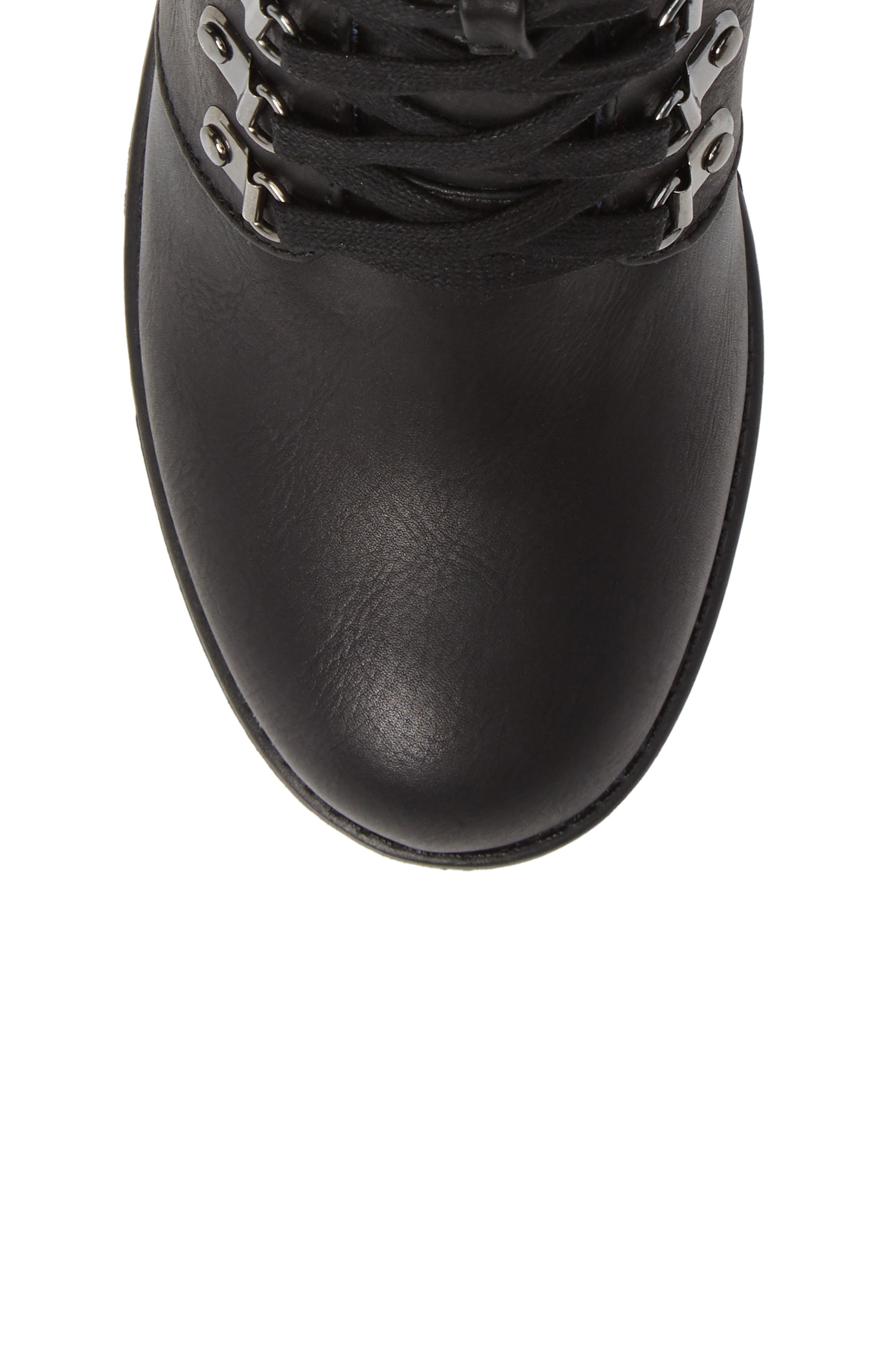 MIA Annamaria Lug Sole Combat Boot, Alternate, color, Black