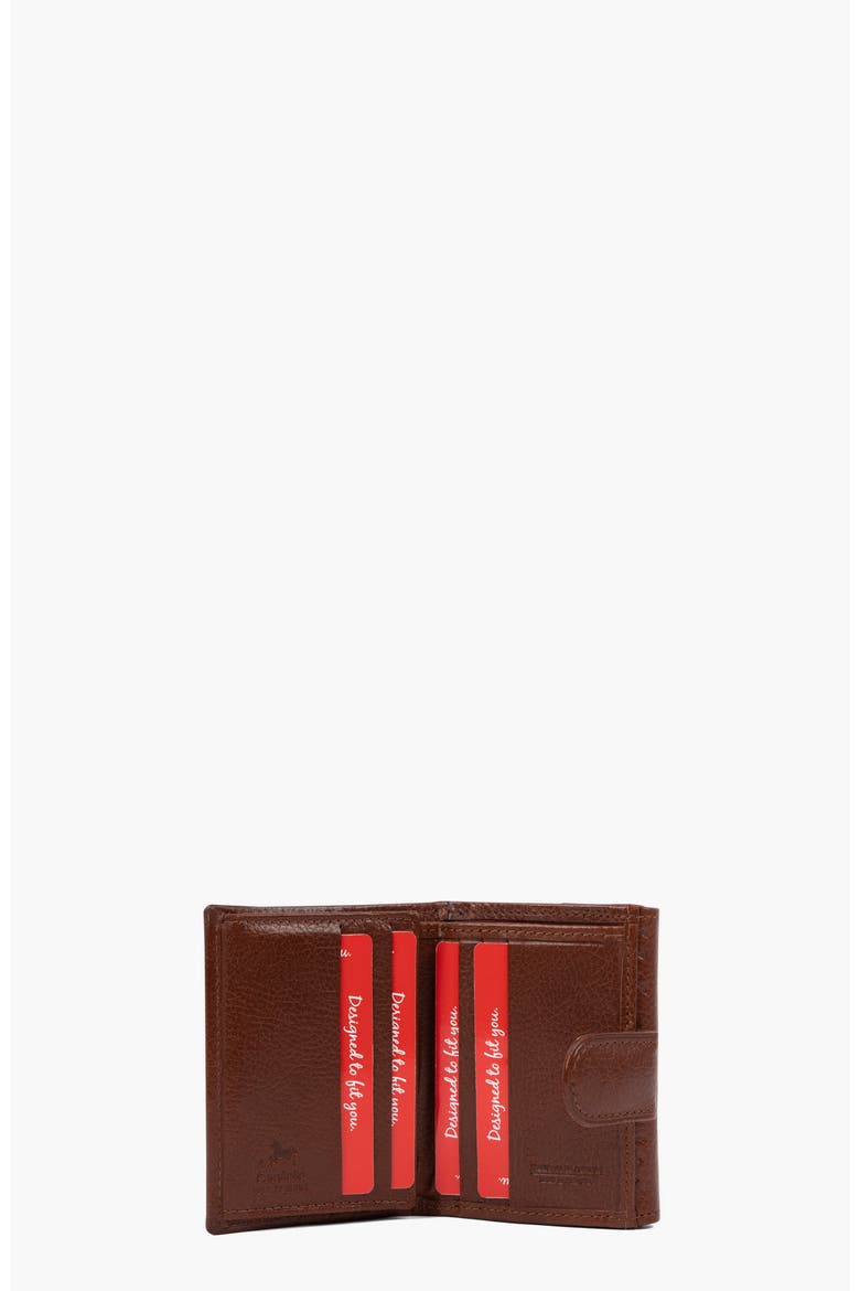 Cavalo Lusitano Mini Leather Wallet 530, Alternate, color, Camel Brown