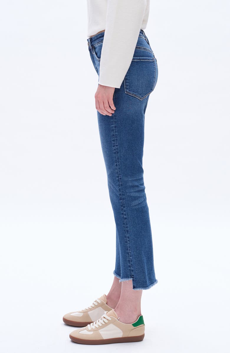 Bayeas High Waist Step Hem Ankle Jeans, Alternate, color, 