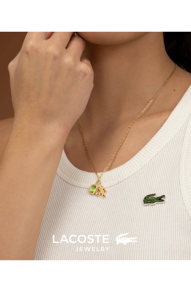 Lacoste Deva Charm Necklace, Alternate, color, 