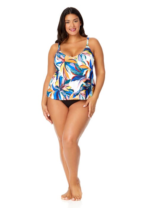 Shop Anne Cole Plus Plus Riviera Floral Easy Triangle Tankini Swim Top