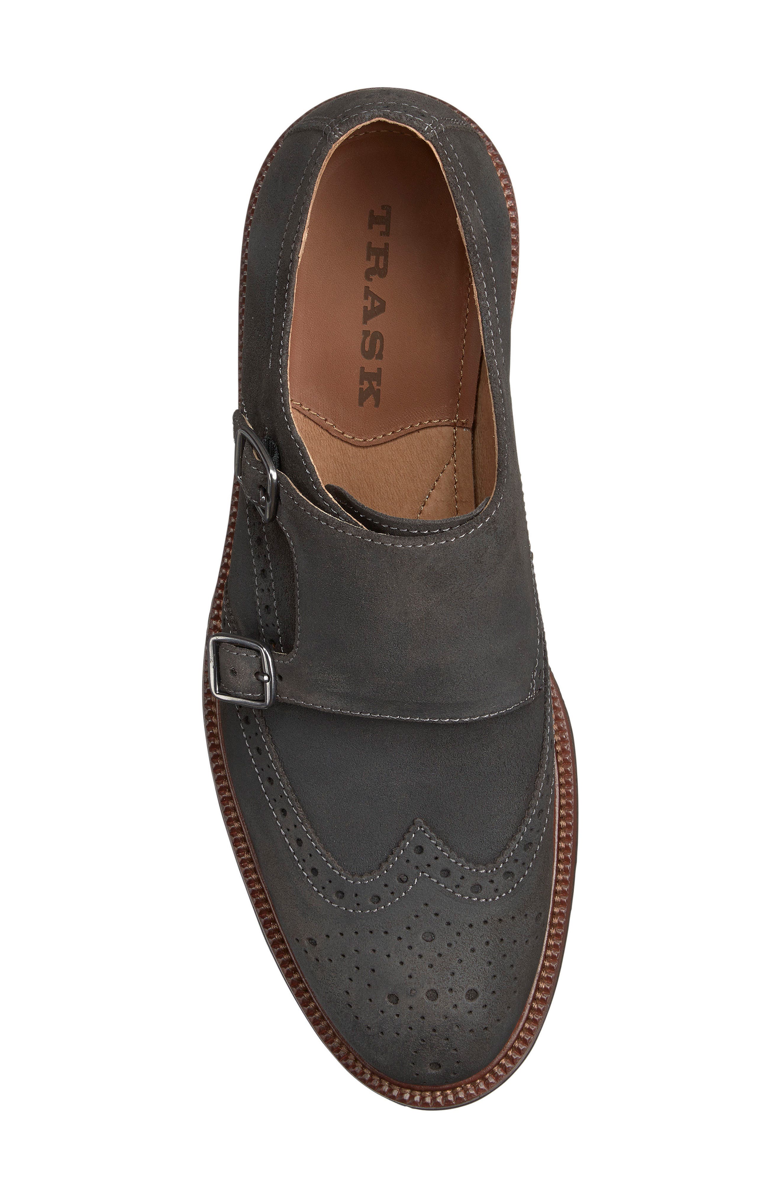 Trask Leland Double Monk Strap Shoe, Alternate, color, 