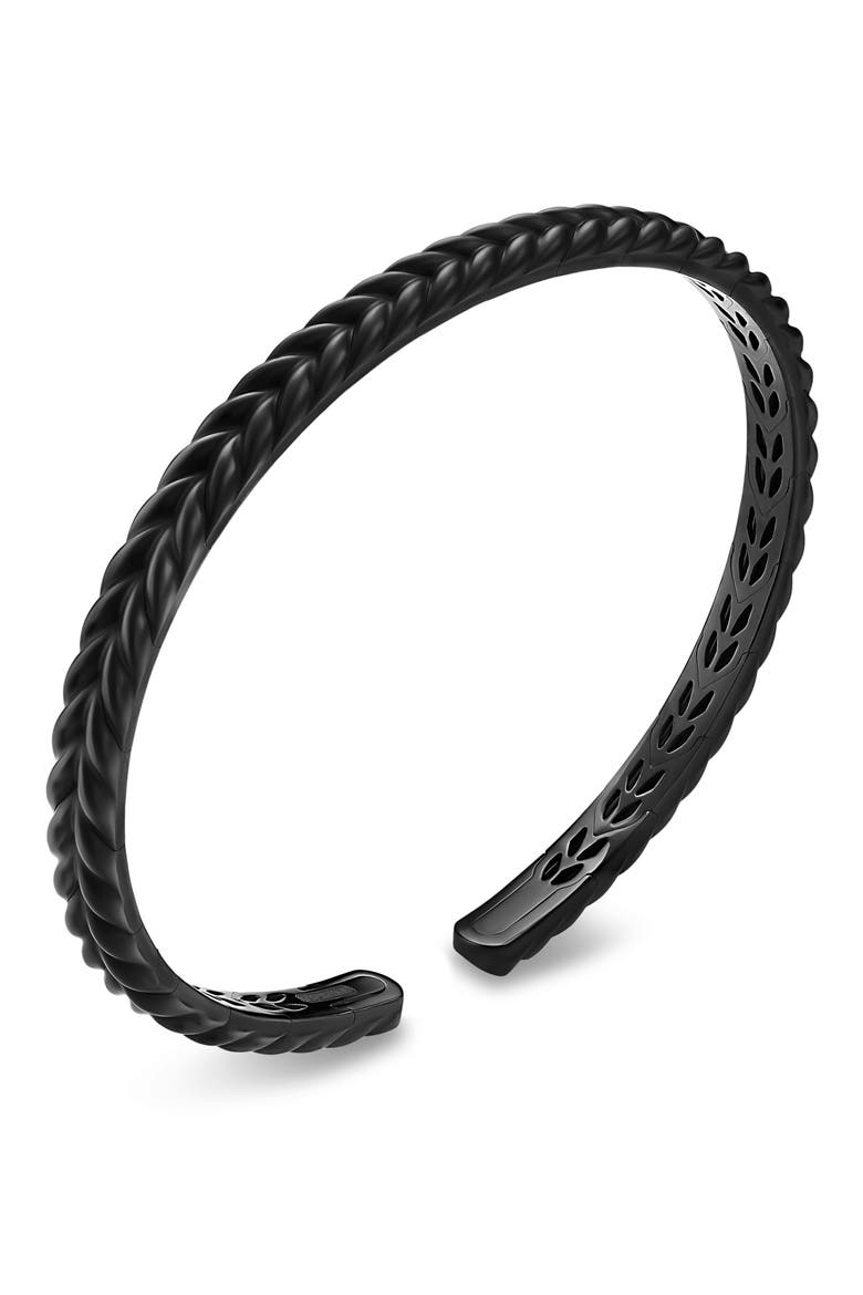 Chevron Flex Bracelet in Black Titanium, 5mm, Alternate, color, ALTERNATIVE MATERIAL