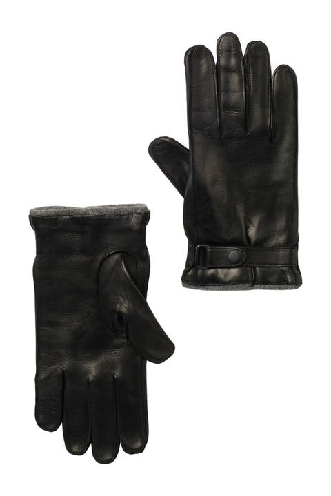 Nappa Leather Belted Gloves