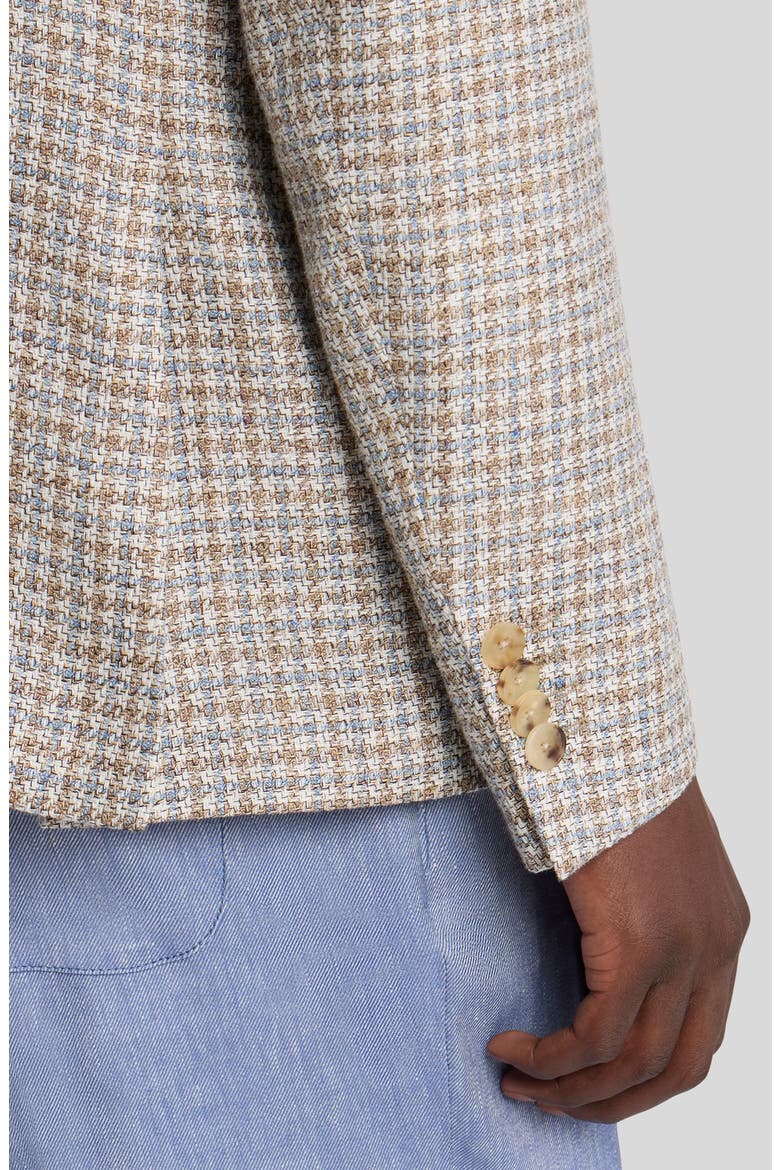 Roma Check Wool & Silk Blend Sport Coat, Alternate, color, VAR. MULTICOLOR F.DO BIANCO