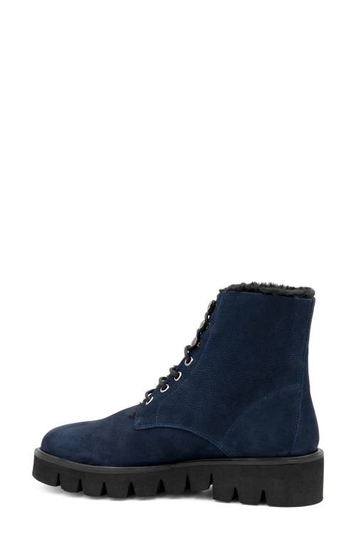 Amalfi By Rangoni Rivoli Faux Shearling Bootie In Blue