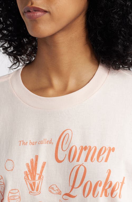 Golden Hour Corner Pocket Graphic T-shirt In Rose Quartz
