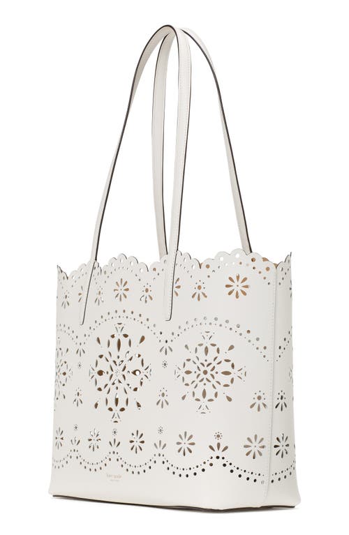 Shop Kate Spade New York Do It All Spade Floral Perforated Leather Tote