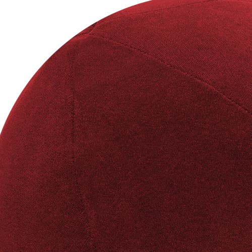 Elaine Smith Plush Velvet Indoor & Outdoor Woven Accent Orb Pillow In Red
