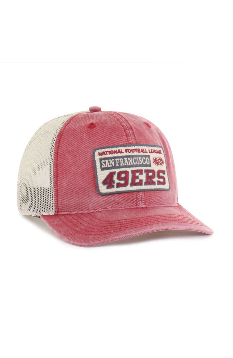 '47 Men's '47 Scarlet San Francisco 49ers Canteen Relaxed Trucker Adjustable Hat, Alternate, color, Scarlet