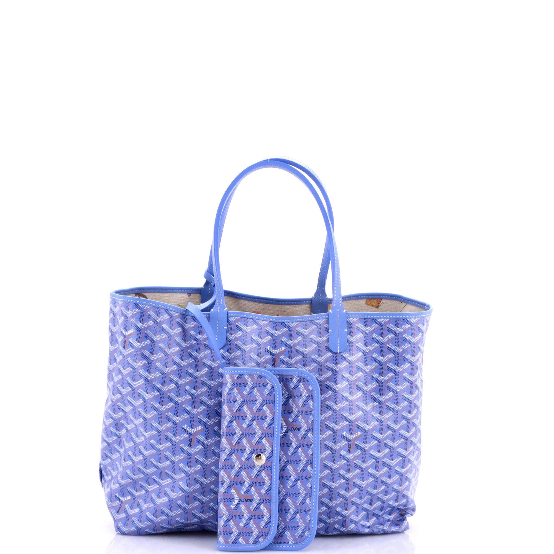 Saint Louis Reversible Tote Coated Canvas and Printed Canvas PM, Alternate, color, Purple