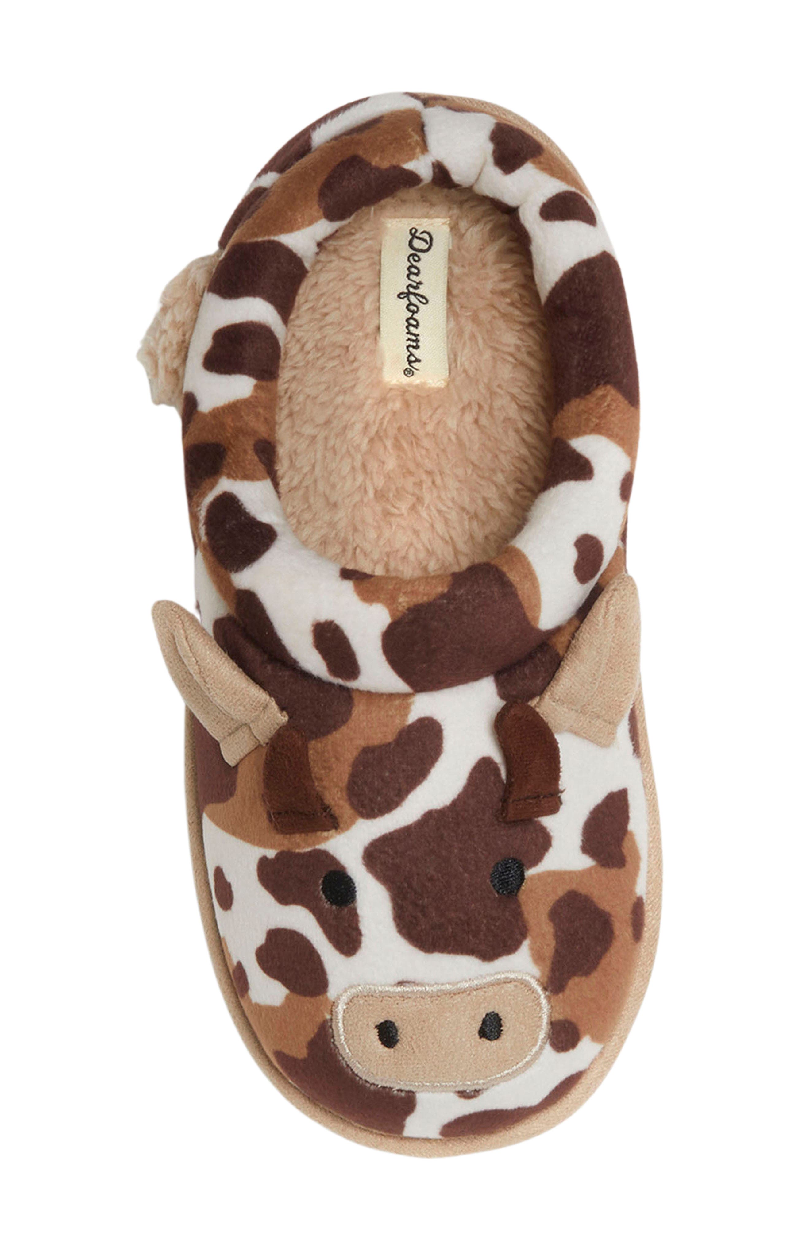 Peyton Animal Clog Slipper, Alternate, color, COW POTTING SOIL