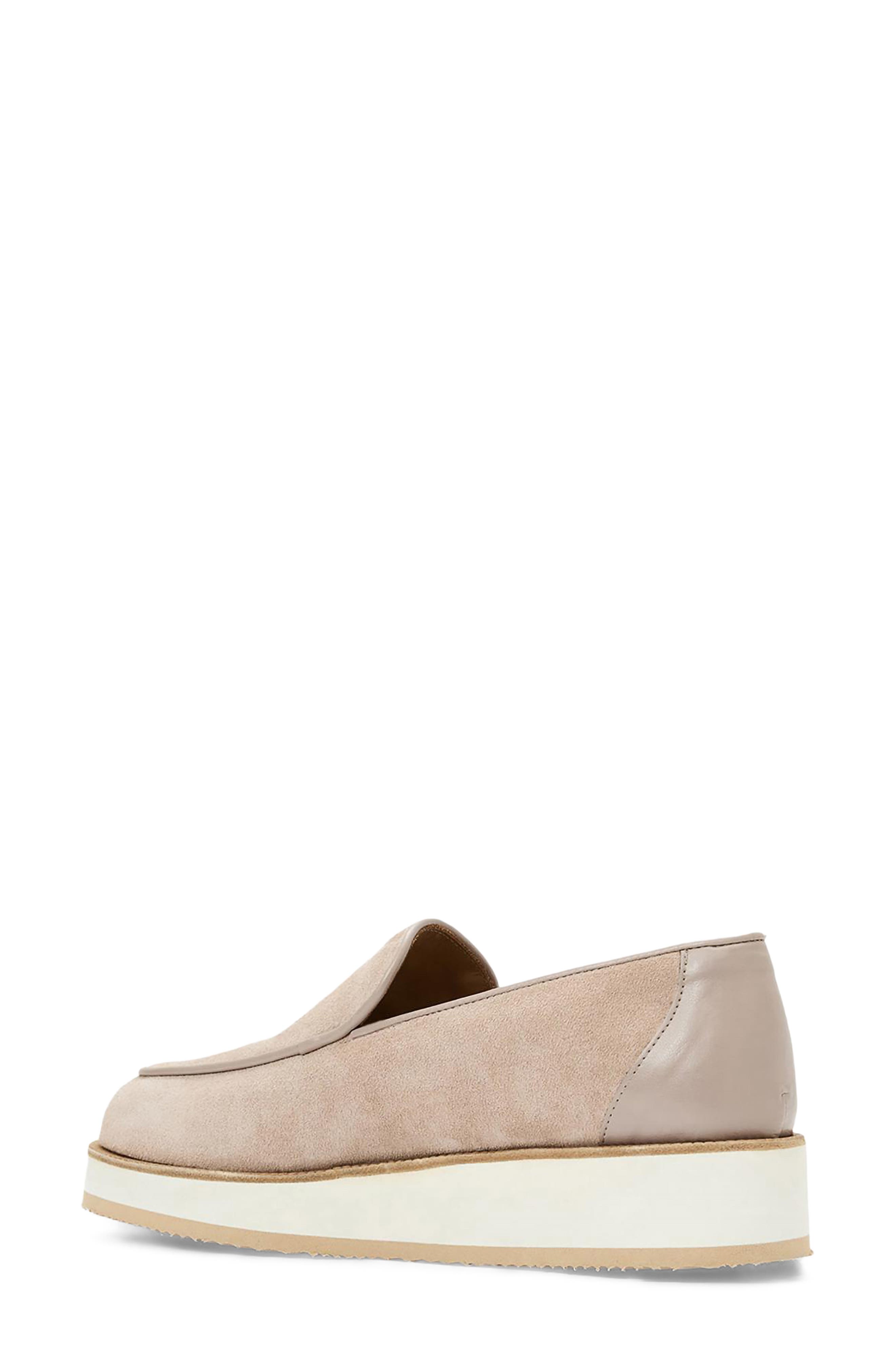 Aquatalia Honnete Waterproof Platform Flat, Alternate, color, Warm Grey Suede