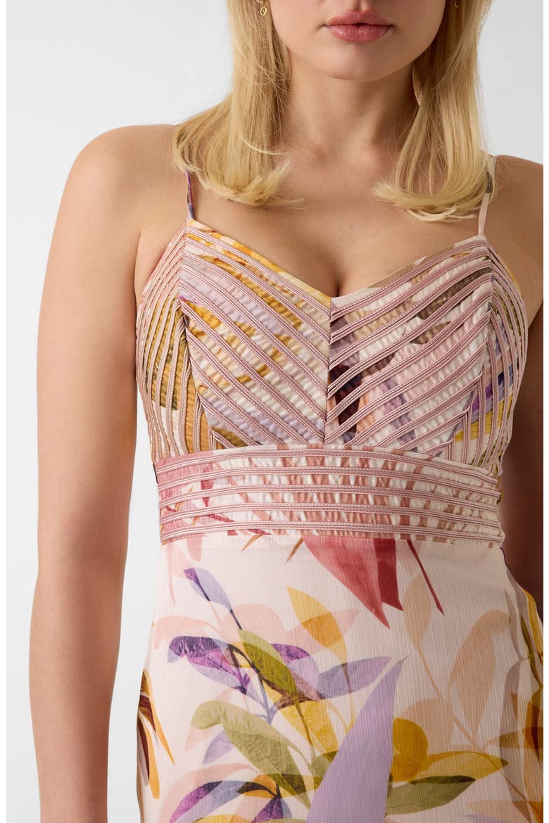 Amina Sleeveless High-Low Maxi Dress, Alternate, color, SARIKA PALM PRINT