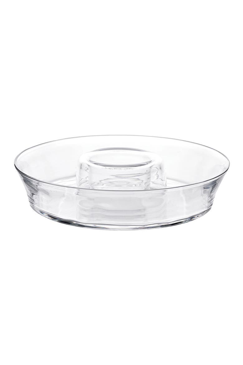 Puro Glass Chip & Dip Server, Main, color, CLEAR