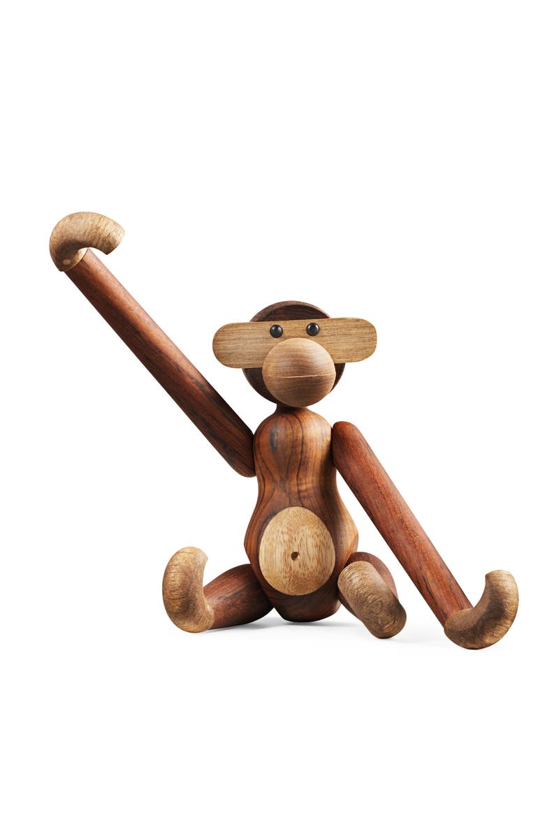 Kay Bojesen Monkey Medium, Alternate, color, Teak/Limba