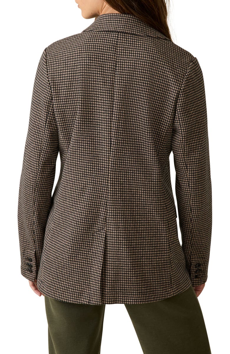 Faherty Inlet Houndstooth Knit Tweed Blazer, Alternate, color, Mocha Mountain Houndstooth