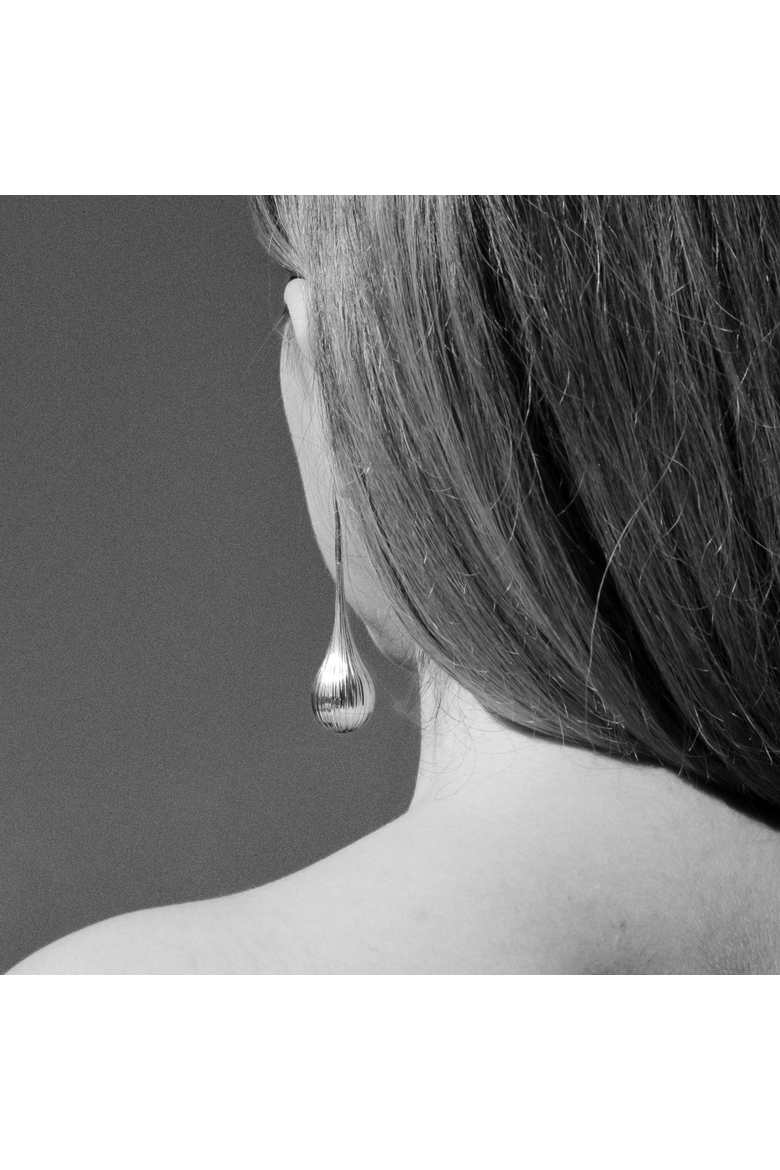 Cascade Drop Earrings, Alternate, color, Silver